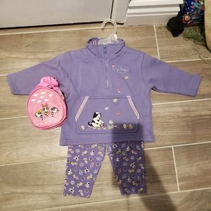 Children's jacket with matching pajama pants